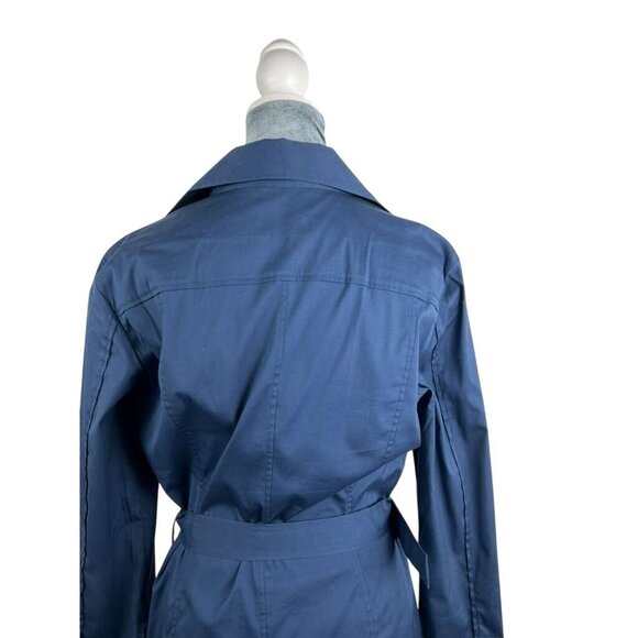 Hugo Boss Women's Size 8 Blue Dashina Belted Long Sleeve Shirt Dress - Picture 10 of 16